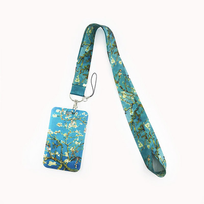 Van Gogh Art Vintage κορδόνι για κλειδιά Αλυσίδα ταυτότητας πιστωτικής κάρτας Κάλυμμα Κάρτα κινητού τηλεφώνου Γούρι Λουράκια λαιμού Αξεσουάρ θήκη για σήμα