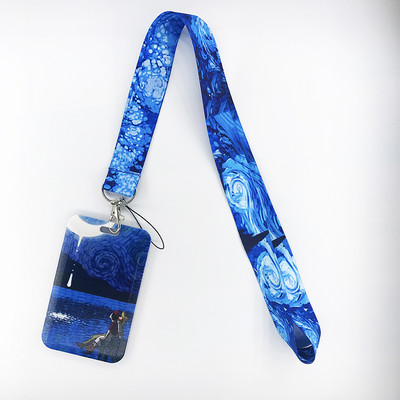 Van Gogh Art Vintage κορδόνι για κλειδιά Αλυσίδα ταυτότητας πιστωτικής κάρτας Κάλυμμα Κάρτα κινητού τηλεφώνου Γούρι Λουράκια λαιμού Αξεσουάρ θήκη για σήμα