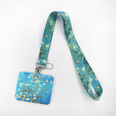 Van Gogh Art Vintage κορδόνι για κλειδιά Αλυσίδα ταυτότητας πιστωτικής κάρτας Κάλυμμα Κάρτα κινητού τηλεφώνου Γούρι Λουράκια λαιμού Αξεσουάρ θήκη για σήμα