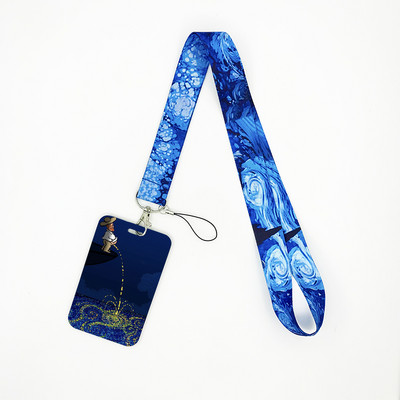 Van Gogh Art Vintage κορδόνι για κλειδιά Αλυσίδα ταυτότητας πιστωτικής κάρτας Κάλυμμα Κάρτα κινητού τηλεφώνου Γούρι Λουράκια λαιμού Αξεσουάρ θήκη για σήμα