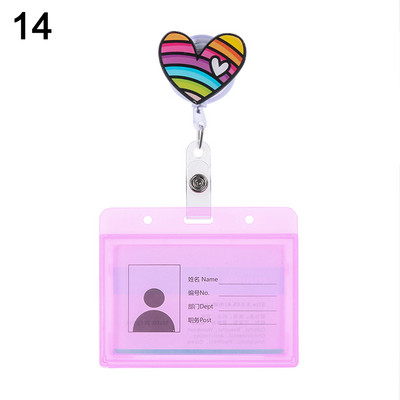 Cartoon Nurse Doctor ID σήματος με αναδιπλούμενο καρούλι, πτυσσόμενο μεταλλικό κλιπ Επαγγελματική κάρτα εργασίας/ετικέτες ονόματος Κάτοχοι σήματος