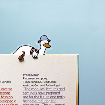 Δημιουργικό αστείο διαστημόπλοιο κολύμβηση πάπια σελιδοδείκτες Παιδικά αξεσουάρ ανάγνωσης Σχολικό δώρο Μίνι κλιπ βιβλίου Kawaii Χαρτικά