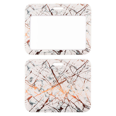 Връзка с мраморен печат за ключодържател Капак за лична карта Паспорт Студентски мобилен телефон USB държач за значка Ключодържател Презрамки за врата Аксесоари