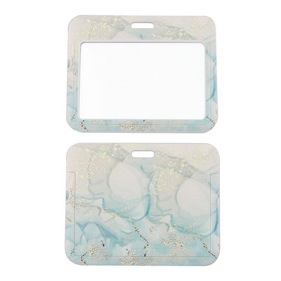 Връзка с мраморен печат за ключодържател Капак за лична карта Паспорт Студентски мобилен телефон USB държач за значка Ключодържател Презрамки за врата Аксесоари