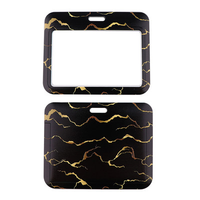 Връзка с мраморен печат за ключодържател Капак за лична карта Паспорт Студентски мобилен телефон USB държач за значка Ключодържател Презрамки за врата Аксесоари