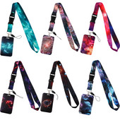 CB1028 Връзки за звездно небе за каишка за ремъци за ключове Връзка за ключове Притежател на карта ID Фитнес ключодържател Притежател на значка Направи си сам Висящо въже Арт ключодържател