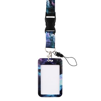 CB1028 Starry Sky Lanyards for Key Neck Strap Κορδόνι Κάτοχος ταυτότητας Κάρτα για μπρελόκ γυμναστηρίου Θήκη σήματος DIY Hanging Rope Art Αλυσίδα με μπρελόκ