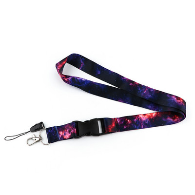 CB1028 Връзки за звездно небе за каишка за ремъци за ключове Връзка за ключове Притежател на карта ID Фитнес ключодържател Притежател на значка Направи си сам Висящо въже Арт ключодържател