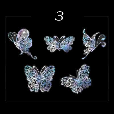 „Mr.paper 8“ stiliai, 10 vnt. / maišelis Vintage lazerinis gyvūnų lipdukas Menas Estetinis plunksnos rankų sąskaitos dekoravimo raštinės reikmenų lipdukas