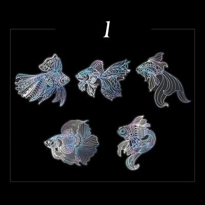 „Mr.paper 8“ stiliai, 10 vnt. / maišelis Vintage lazerinis gyvūnų lipdukas Menas Estetinis plunksnos rankų sąskaitos dekoravimo raštinės reikmenų lipdukas