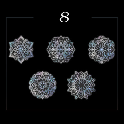 „Mr.paper 8“ stiliai, 10 vnt. / maišelis Vintage lazerinis gyvūnų lipdukas Menas Estetinis plunksnos rankų sąskaitos dekoravimo raštinės reikmenų lipdukas