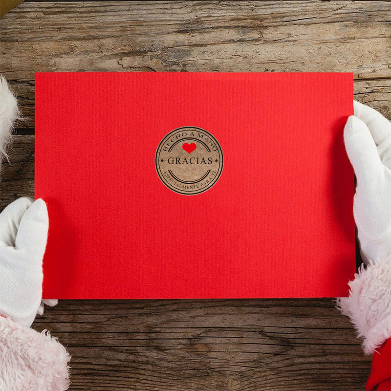 100-500 vnt Kelių stilių Kraft Gracias ispanų padėkos etiketės lipdukai rankų darbo iškarpų knygelių raštinės lipdukas