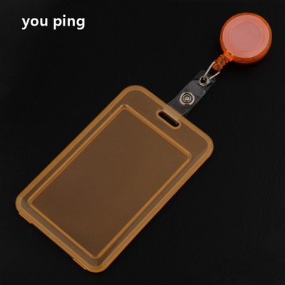 Нова прозрачна корица за карти Жени Мъже Студентска автобусна карта Прибиращ се държач за значка Бизнес кредитни карти Банкова лична карта