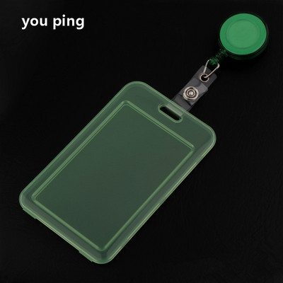 Нова прозрачна корица за карти Жени Мъже Студентска автобусна карта Прибиращ се държач за значка Бизнес кредитни карти Банкова лична карта