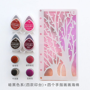 1 vnt „Water Drops“ rašalo padėklas, skirtas „pasidaryk pats“ nuotraukų albumo dekoravimui, „Scrapbooking“ rašalo padėkliukų antspaudai