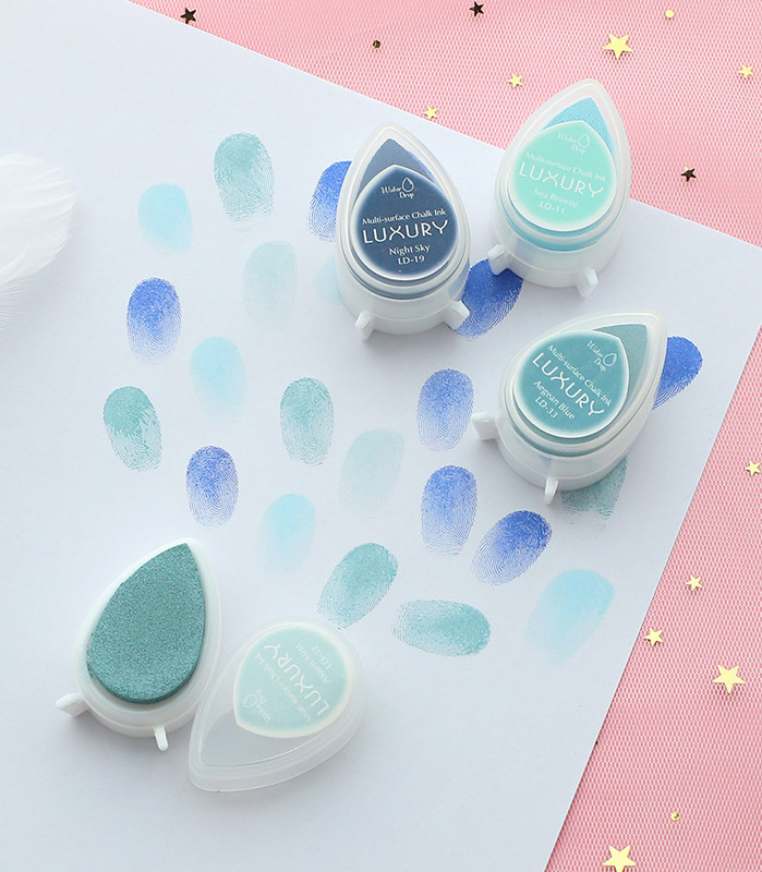 1 vnt „Water Drops“ rašalo padėklas, skirtas „pasidaryk pats“ nuotraukų albumo dekoravimui, „Scrapbooking“ rašalo padėkliukų antspaudai