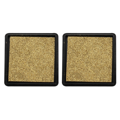 2X Ink Pad Stamp Pad for Wedding Letter Document Gold