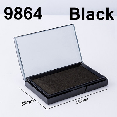 Deli 9864 9865 Square Stamp Ink Pad 85x135mm Spamp Pad Ink Pad Red Black Blue Colors Finance Kanceliarinės prekės Rašalo padėklas