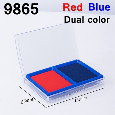Deli 9864 9865 Square Stamp Ink Pad 85x135mm Spamp Pad Ink Pad Red Black Blue Colors Finance Kanceliarinės prekės Rašalo padėklas
