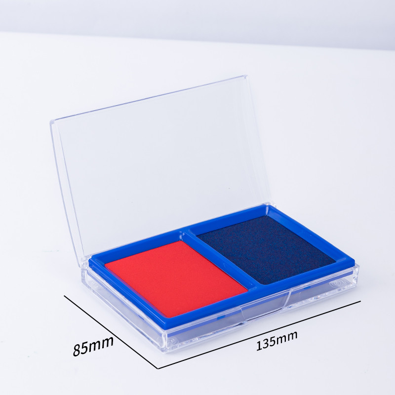 Deli 9864 9865 Square Stamp Ink Pad 85x135mm Spamp Pad Ink Pad Red Black Blue Colors Finance Kanceliarinės prekės Rašalo padėklas