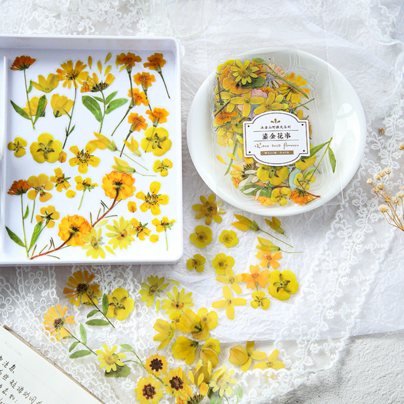 „Mr.paper“ 2 stilių 40 vnt. / maišelis Šviežių gėlių lipdukai Stilius Mieli rankiniai sąskaita Medžiaga Lipdukai Dekoratyviniai raštinės reikmenų lipdukai