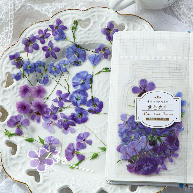 „Mr.paper“ 2 stilių 40 vnt. / maišelis Šviežių gėlių lipdukai Stilius Mieli rankiniai sąskaita Medžiaga Lipdukai Dekoratyviniai raštinės reikmenų lipdukai