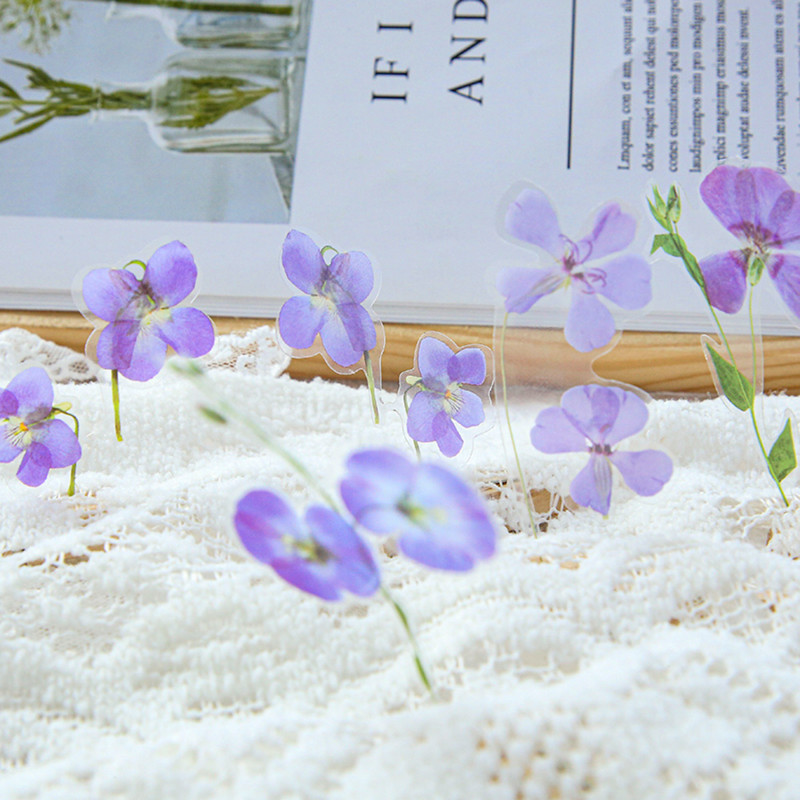 „Mr.paper“ 2 stilių 40 vnt. / maišelis Šviežių gėlių lipdukai Stilius Mieli rankiniai sąskaita Medžiaga Lipdukai Dekoratyviniai raštinės reikmenų lipdukai