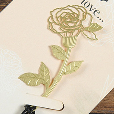 Golden Hollow Flower Bookmark Retro Pagination Mark Bookmark Bookmark Page Marker