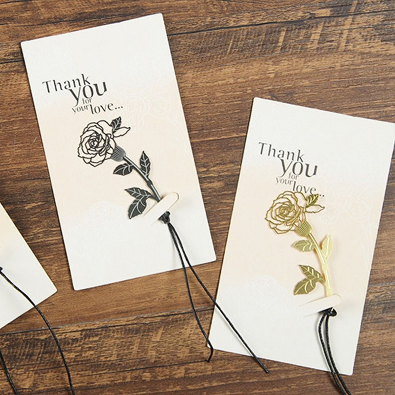 Golden Hollow Flower Bookmark Retro Pagination Mark Bookmark Bookmark Page Marker