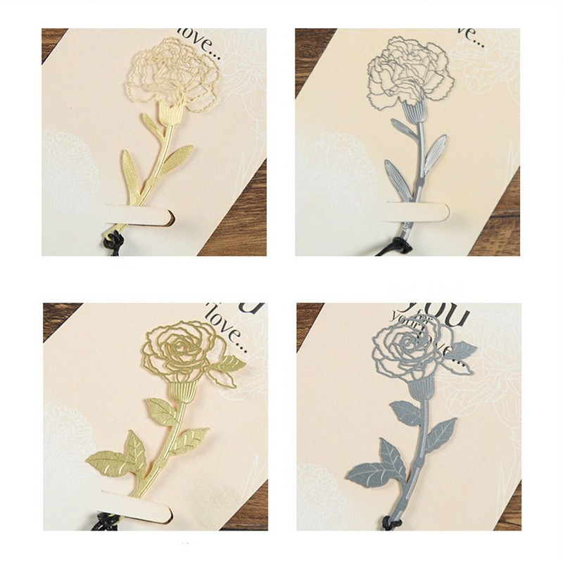 Golden Hollow Flower Bookmark Retro Pagination Mark Bookmark Bookmark Page Marker