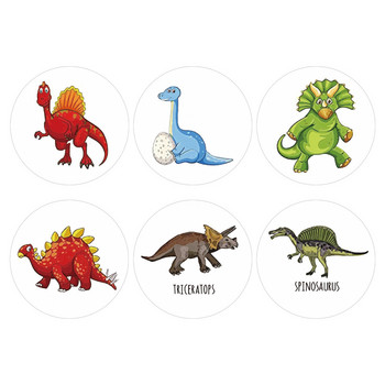 100-500PCS Детски анимационни стикери Малък динозавър Модел Детски канцеларски материали Консумативи за училищни учители Стикери за награди