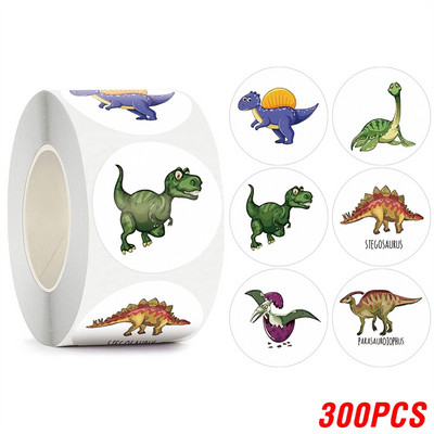 100–500 vnt. Vaikiški animacinių filmų lipdukai Mažų dinozaurų raštai Vaikams Kanceliarinės prekės Mokyklos reikmenys Mokytojo reikmenys Atlygio lipdukai