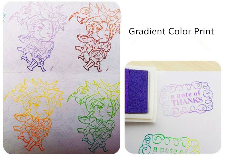 Цветни лексикони Градиентни мастилени подложки Ръчно изработена мастилена подложка за печати за изработка на картички за скрапбукинг Студентски канцеларски материали Направи си сам Консумативи за занаяти