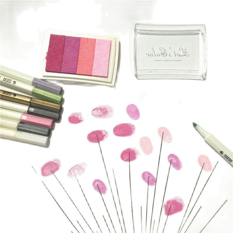 Цветни лексикони Градиентни мастилени подложки Ръчно изработена мастилена подложка за печати за изработка на картички за скрапбукинг Студентски канцеларски материали Направи си сам Консумативи за занаяти