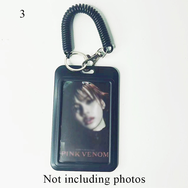 INS Vintage Black Photocard Holder Kpop Photo Sleeve Credit ID Bank Card Photo Display Holder Bus Card Защитен калъф Висулка