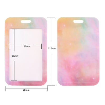 Ransitute R2808 Minimalistic Color Rendering Lanyard ID Card Car Keychain ID Card Pass Phone Badge Ключодържател Държач Бижута