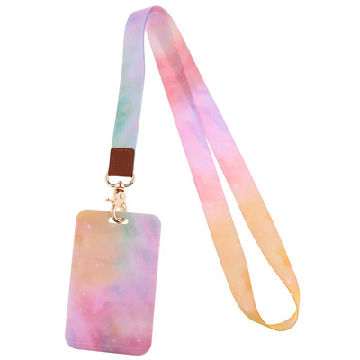 Ransitute R2808 Minimalistic Color Rendering Lanyard ID Card Car Keychain ID Card Pass Phone Badge Ключодържател Държач Бижута