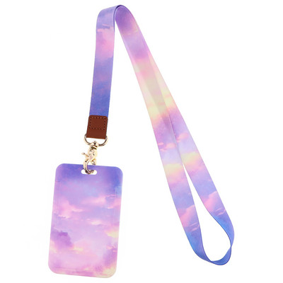 Ransitute R2808 Minimalistic Color Rendering Lanyard ID Card Car Keychain ID Card Pass Phone Badge Ключодържател Държач Бижута