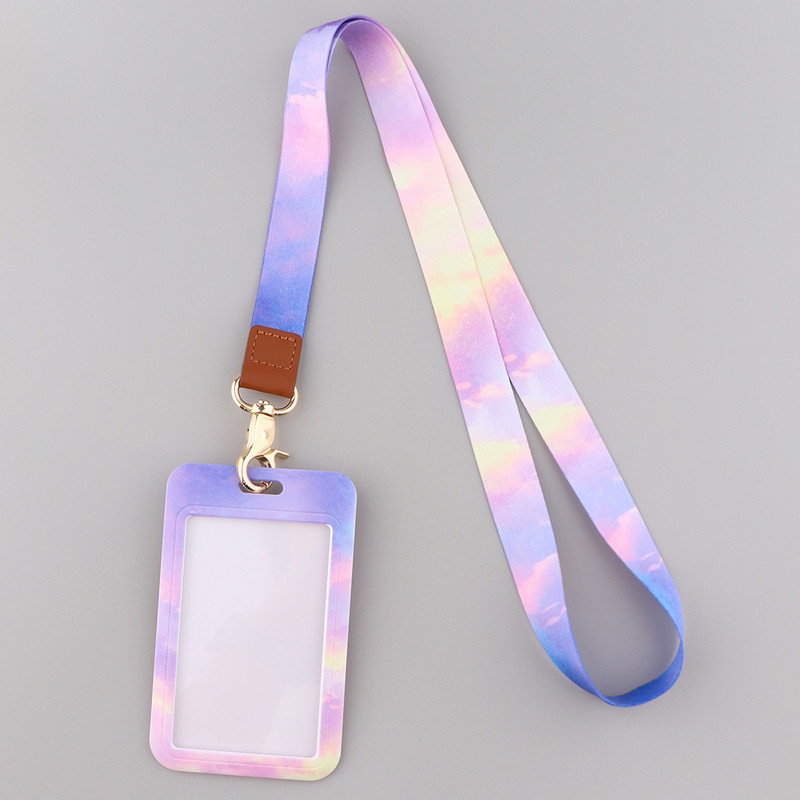 Ransitute R2808 Minimalistic Color Rendering Lanyard ID Card Car Keychain ID Card Pass Phone Badge Ключодържател Държач Бижута