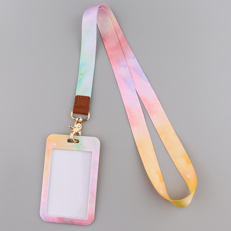 Ransitute R2808 Minimalistic Color Rendering Lanyard ID Card Car Keychain ID Card Pass Phone Badge Ключодържател Държач Бижута
