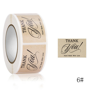 Užsisakykite verslo etikečių pakuotės sandarinimo įvynioklis stačiakampio dekoro dovanų lipdukai lipdukai etiketė 350 vnt / ritinys jums