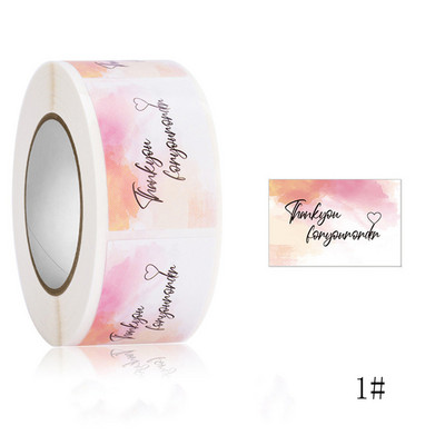 Užsisakykite verslo etikečių pakuotės sandarinimo įvynioklis stačiakampio dekoro dovanų lipdukai lipdukai etiketė 350 vnt / ritinys jums