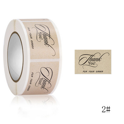 Užsisakykite verslo etikečių pakuotės sandarinimo įvynioklis stačiakampio dekoro dovanų lipdukai lipdukai etiketė 350 vnt / ritinys jums