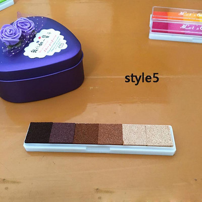 1 vnt Vaikų pirštų atspaudai „Pasidaryk pats“ Scrapbooking Vintage Artcrafts Rašalo pagalvėlė Spalvinga rašalo pagalvėlė Antspaudai Alyvinio pagrindo dekoratyvinis antspaudas