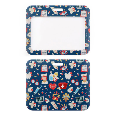 JF1410 Grey`s Anatomy Доктор Медицинска сестра Връзка ID Badge Държач Ключодържател Каишка за врата Връзки ID Badge Държач на карта Ключодържател Каишка за мобилен телефон