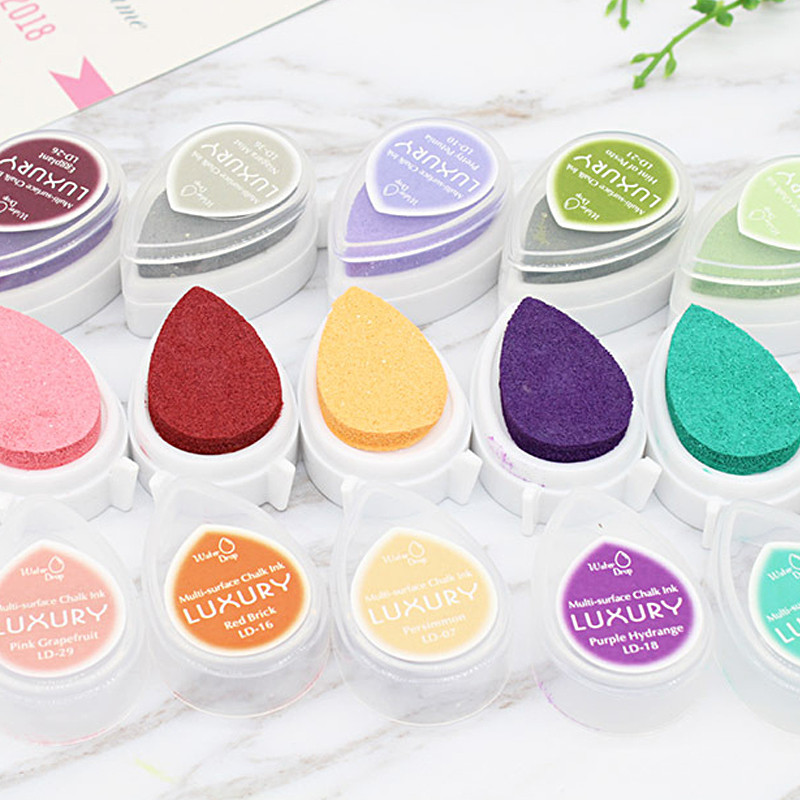 1 vnt. „Pasidaryk pats“ 40 spalvų „Creative Scrapbooking“ aliejaus guminiai antspaudai Rašalo padėklas Vestuvių knygos dekoravimas vakarėliui „Kwaii“ rašalo padėklas