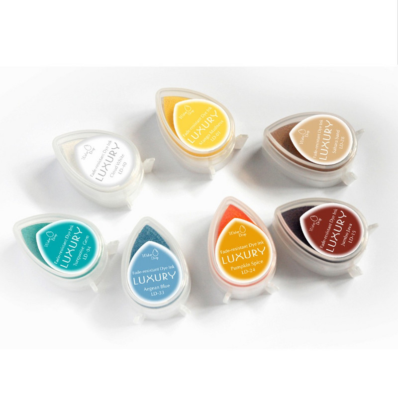 1 vnt. „Pasidaryk pats“ 40 spalvų „Creative Scrapbooking“ aliejaus guminiai antspaudai Rašalo padėklas Vestuvių knygos dekoravimas vakarėliui „Kwaii“ rašalo padėklas