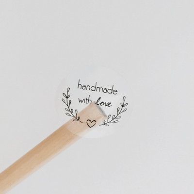 160 бр./лот Кръгла гирлянда Kawaii, ръчно изработена с любов Стикер Етикет Kawaii Scrapbooking Стикери Дневник Направи си сам Бележник Училищни пособия