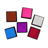 1vnt/stal. Naujas pristatymas spalvoto rašalo pagalvėlės dovanų rašalo pagalvėlė, skirta „pasidaryk pats“ štampavimo darbams Pirštų atspaudų rašalo pagalvėlės apskaitos reikmenys