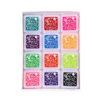 Измиващи се с пръсти мастилени тампони за деца, нетоксични, направи си сам Rainbow Craft мастилени тампони за хартия